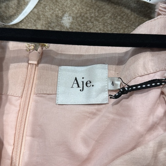 Aje Dusk Blush/Pink Knot Puff Sleeve Mini Dress. Size AU 2/US 4 NWT* - Picture 13 of 16